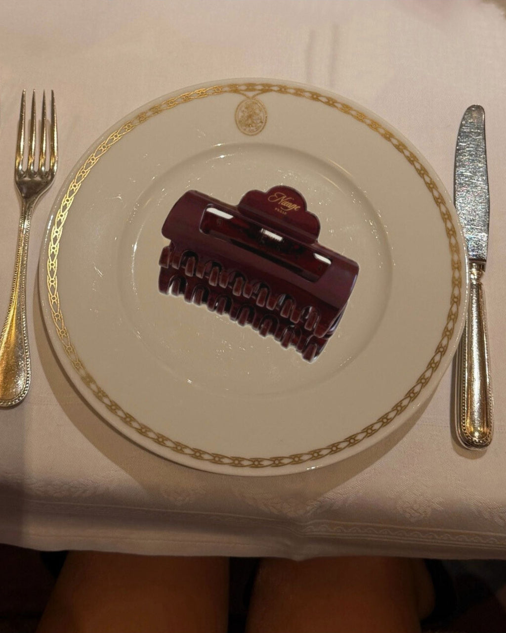 Élégance Haarklammer - Rouge