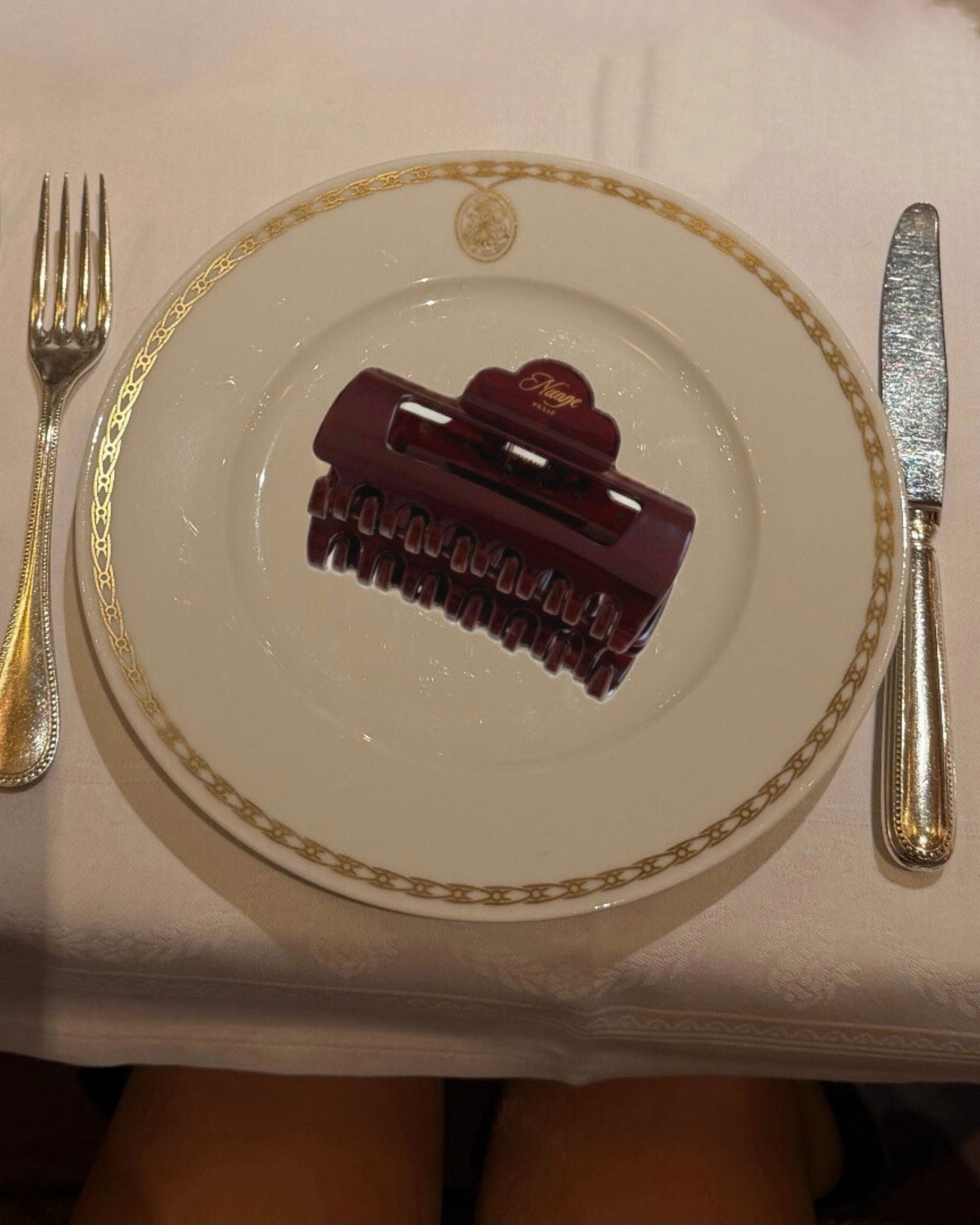 Élégance Haarklammer - Rouge