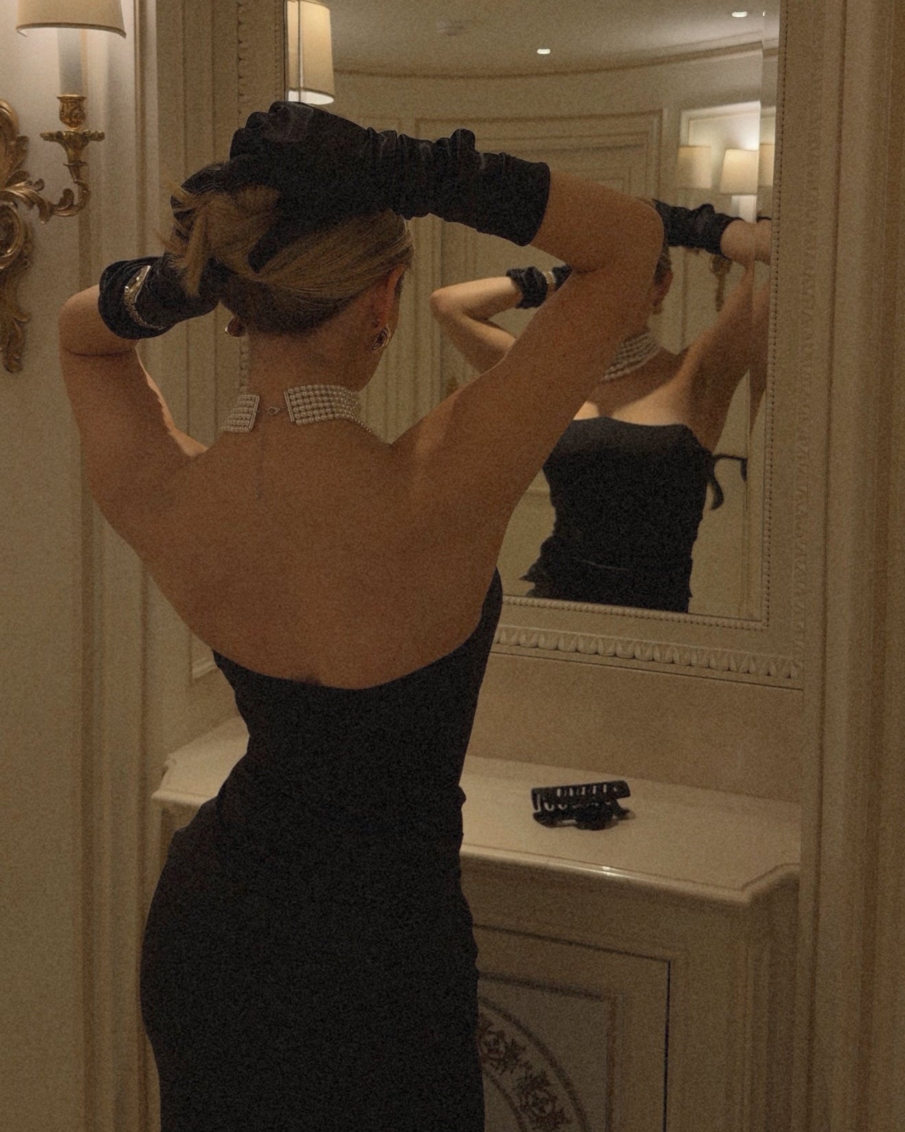 Élégance Haarklammer - Noir