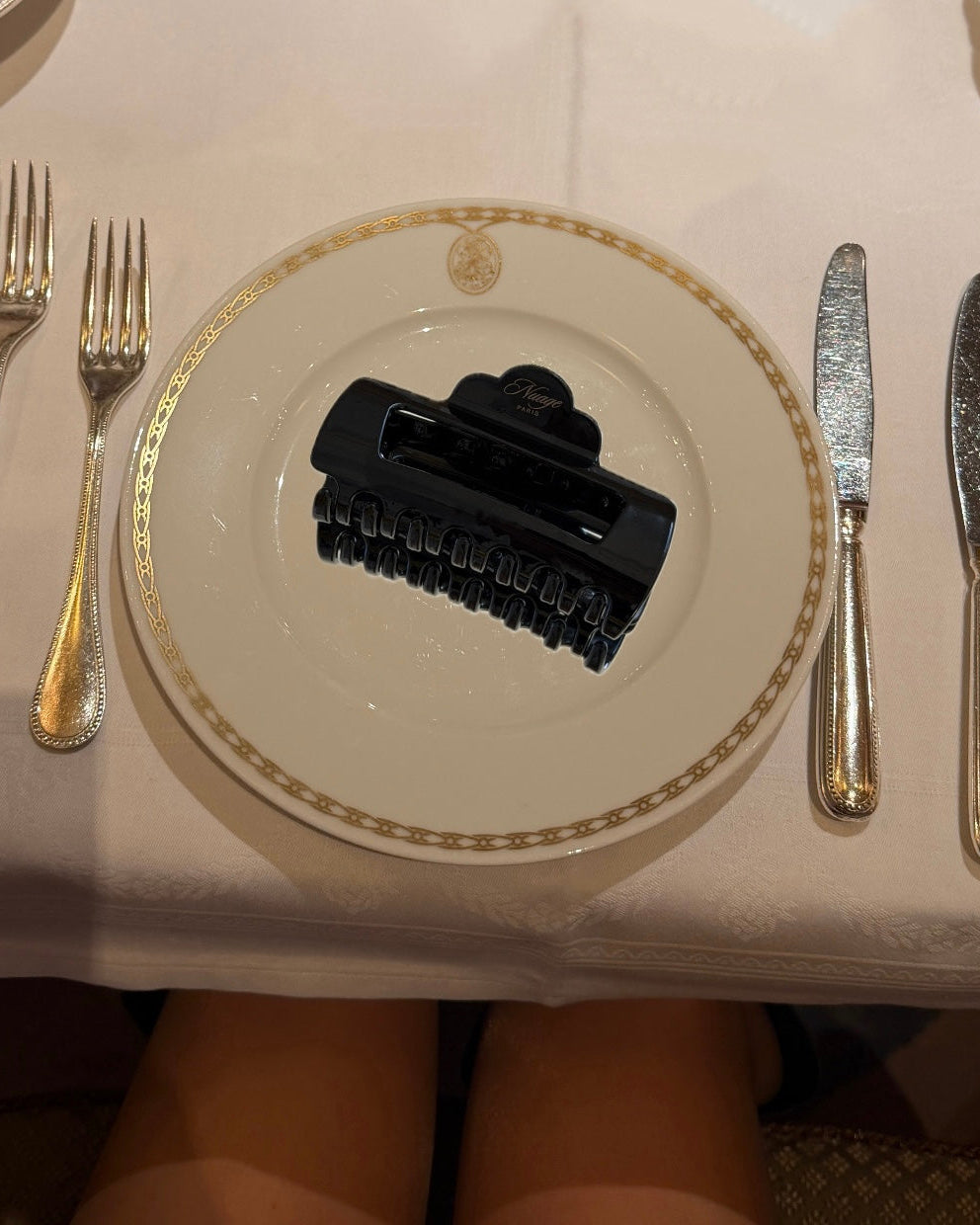 Élégance Haarklammer - Noir